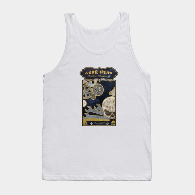 Gear Head Custom Choppers Tank Top by AngoldArts